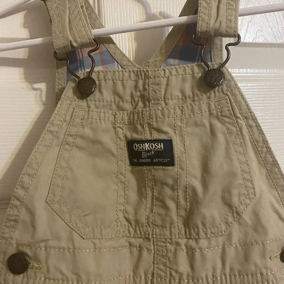 Oshkosh B’Gosh Khaki Overalls - Picture 3 of 7